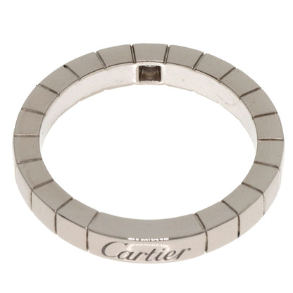 Cartier Ring K18Wg Silver Raniere 1P Diamond #56