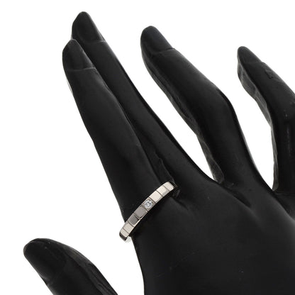 Cartier Ring K18Wg Silver Raniere 1P Diamond #56