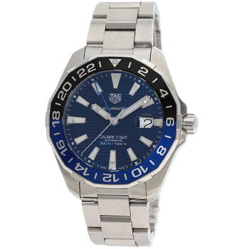 Tag Heuer Watches Mechanical Automatic Way201T-0 Stainless Steel Silver Aqua Racer Caliber 7 Blue