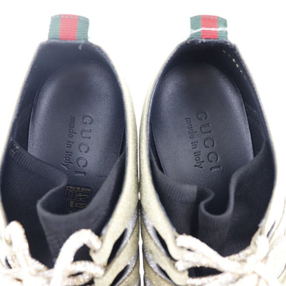 Gucci Sneakers 419548 Rubber Gold Glitter Cat Head Sherry Line Mens 7