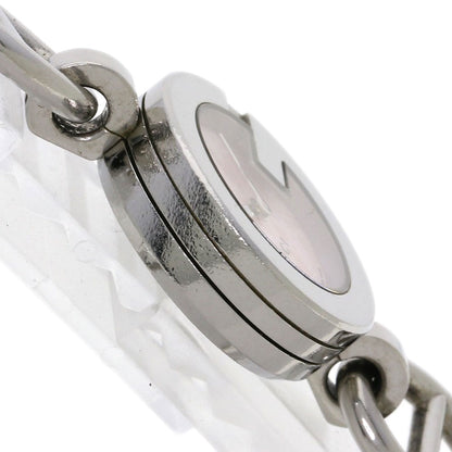 Gucci Watches Quartz 107 Stainless Steel , Stainless Steel Silver G Charm Bracelet Pink Shell Dial