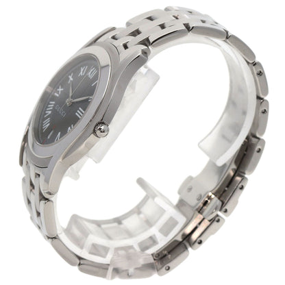 Gucci Watches Quartz 5500M Stainless Steel , Stainless Steel Silver Round Face Gray Dial Mens