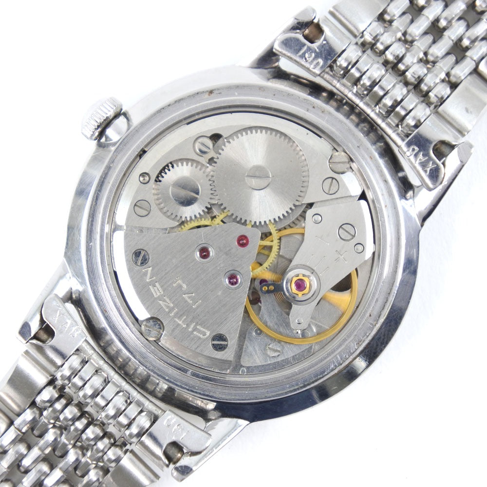 Citizen Watches Hand Winding H5140302 Stainless Steel White 17J Antique Homer Silver Dial Mens