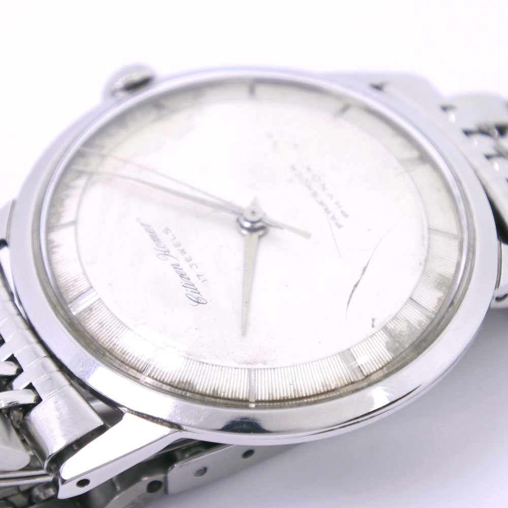 Citizen Watches Hand Winding H5140302 Stainless Steel White 17J Antique Homer Silver Dial Mens