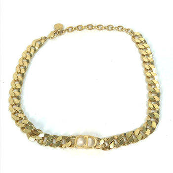 Christian Dior Necklace Metal Gold Danseuse Etoile Choker Mens