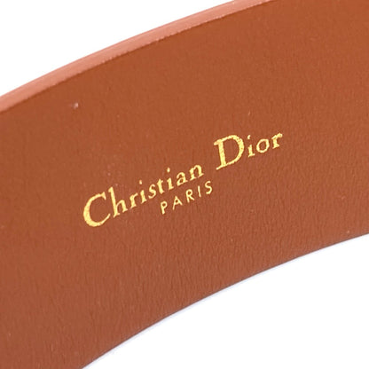 Dior Belt Leather Brown Cd Logo Saddle Saddle Women 70