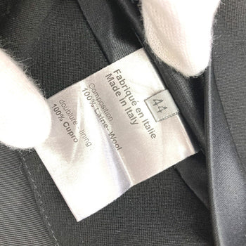 Dior Belt Wool, Cupra Black 2 Button Cummerbund Belt Mens 44