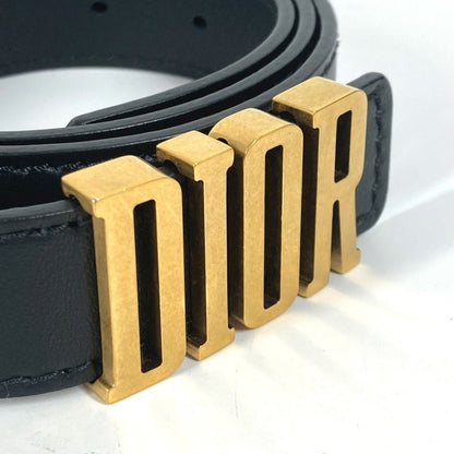 Dior Belt Leather Black Logo 85