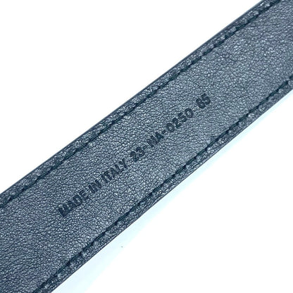 Dior Belt Leather Black Logo 85