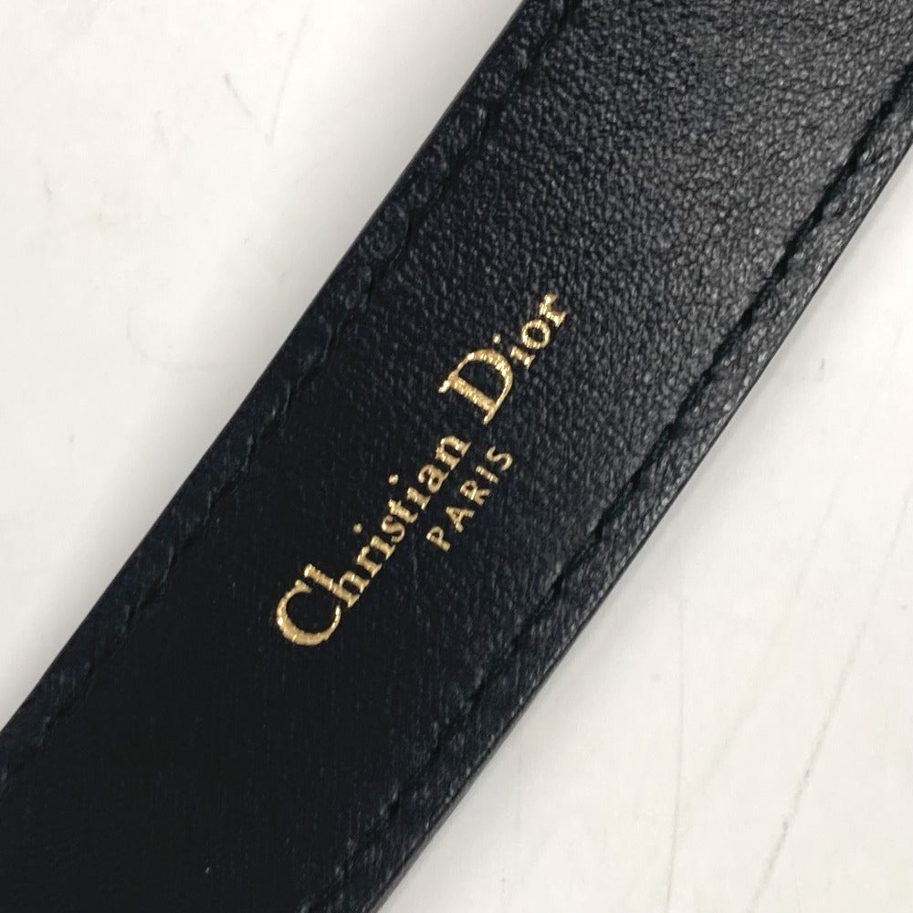 Dior Belt Leather Black Logo 85