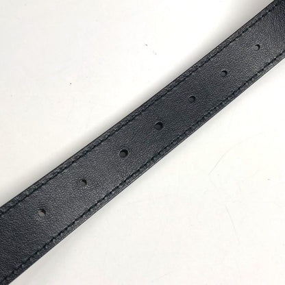 Dior Belt Leather Black Logo 85