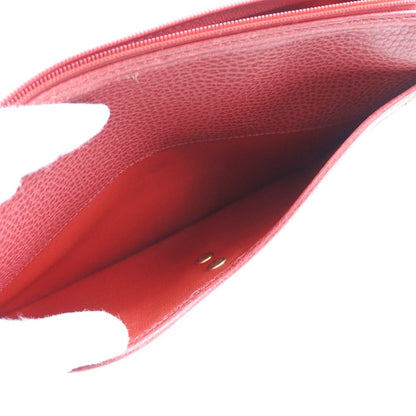 Christian Dior Clutch Bag Leather Red Women