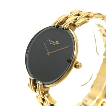 Dior Watches Quartz Gold Plated Gold Bakira Black Dial