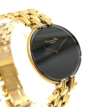 Dior Watches Quartz Gold Plated Gold Bakira Black Dial
