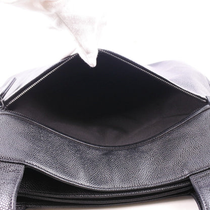 Chanel Tote Bag Caviar Skin Black Shoulder Tote Women
