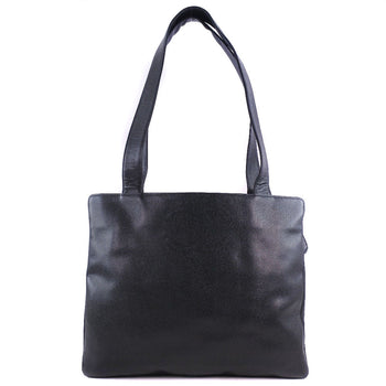 Chanel Tote Bag Caviar Skin Black Shoulder Tote Women