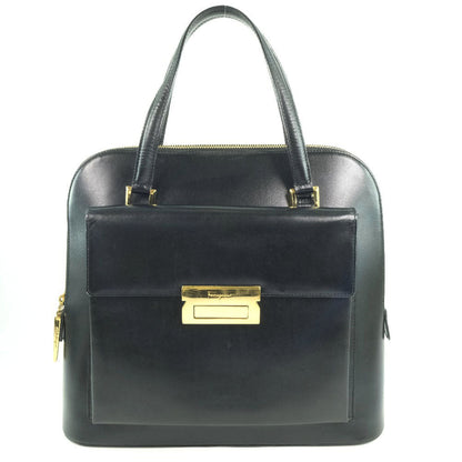 Salvatore Ferragamo Handbag Calfskin Black Women
