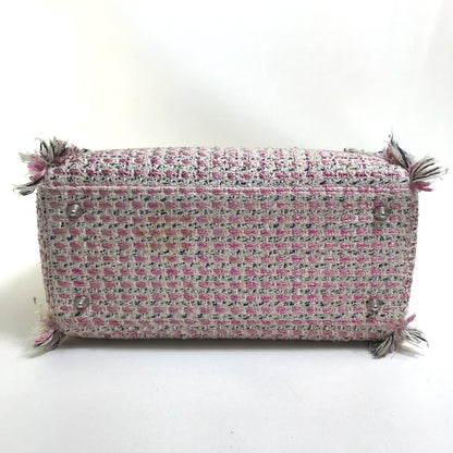 Dior Handbag Tweed Pink X Purple X White Ginza Limited Le Rose Bonheur (Happy Rose) Lady Dior Women