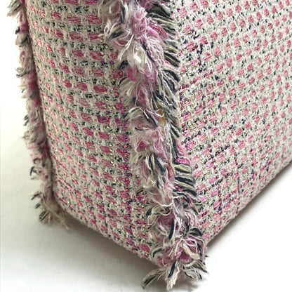 Dior Handbag Tweed Pink X Purple X White Ginza Limited Le Rose Bonheur (Happy Rose) Lady Dior Women