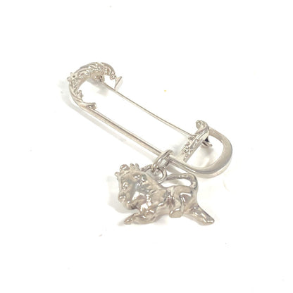 Dior Brooch Metal Silver Peter Doig Collaboration Peter Doig Logo Cd Women