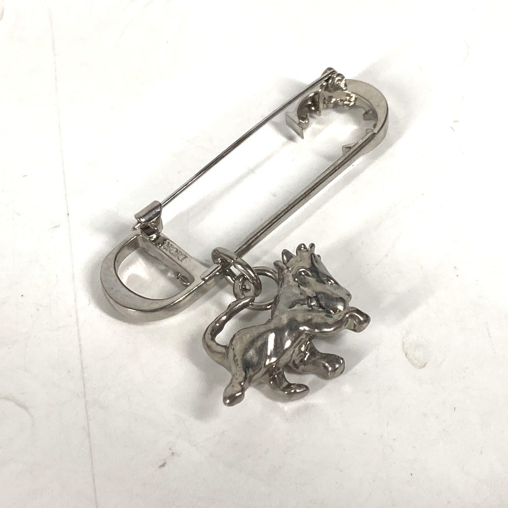 Dior Brooch Metal Silver Peter Doig Collaboration Peter Doig Logo Cd Women