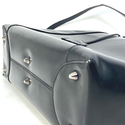 Dior Handbag Leather Black 2Way Bag Maris Pearl Women