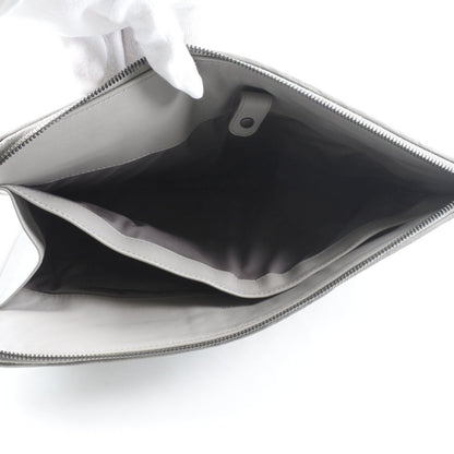 Bottegaveneta Clutch Bag Calfskin Gray Intrecciato Mens