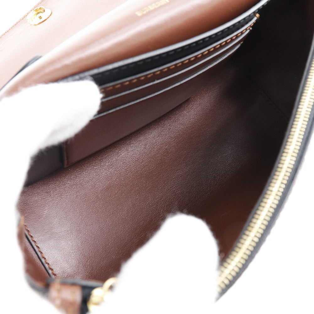 Burberry Shoulder Bag Pvc , Calfskin Brown / Black / White / Red Monogram Women
