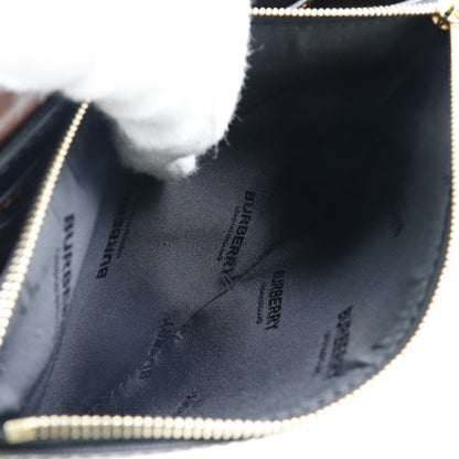Burberry Shoulder Bag Pvc , Calfskin Brown / Black / White / Red Monogram Women