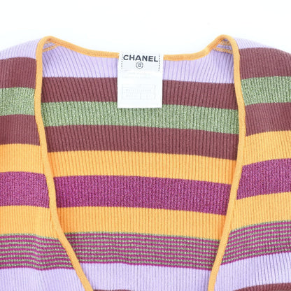 Chanel Knit P17171V00904 Cotton, Rayon, Polyester Multicolor Border Kashcourt Women 42