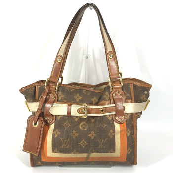 Louis Vuitton Shoulder Bag M56386 Coated Canvas Brown Monogram Tyse Sac Rayure Pm Unisex(Unisex)