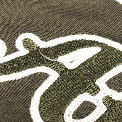 Dior Hoodie 293J698 Cotton Khaki Long Sleeve Tops Apparel Atelier Paris Embroidered Hoodie Mens Xxl