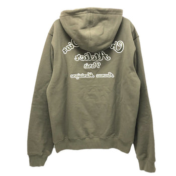 Dior Hoodie 293J698 Cotton Khaki Long Sleeve Tops Apparel Atelier Paris Embroidered Hoodie Mens Xxl