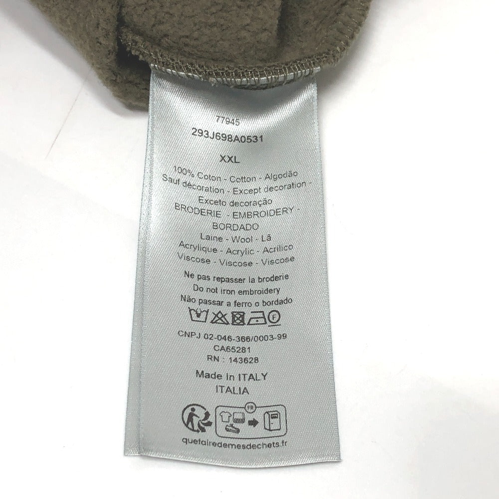 Dior Hoodie 293J698 Cotton Khaki Long Sleeve Tops Apparel Atelier Paris Embroidered Hoodie Mens Xxl