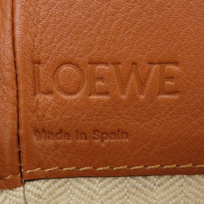 Loewe Handbag 314.39.V07 Canvas, Leather Brown Anagram Hammock 2Way Women