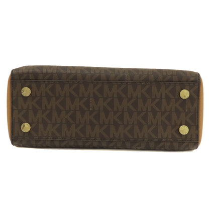 Michael Kors Handbag Pvc Brown Mk Signature 2Way Women