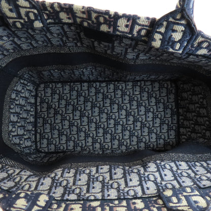 Christian Dior Tote Bag Canvas Navy Trotter Pattern Women