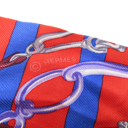 Hermes Scarf Silk Red Twilly Women