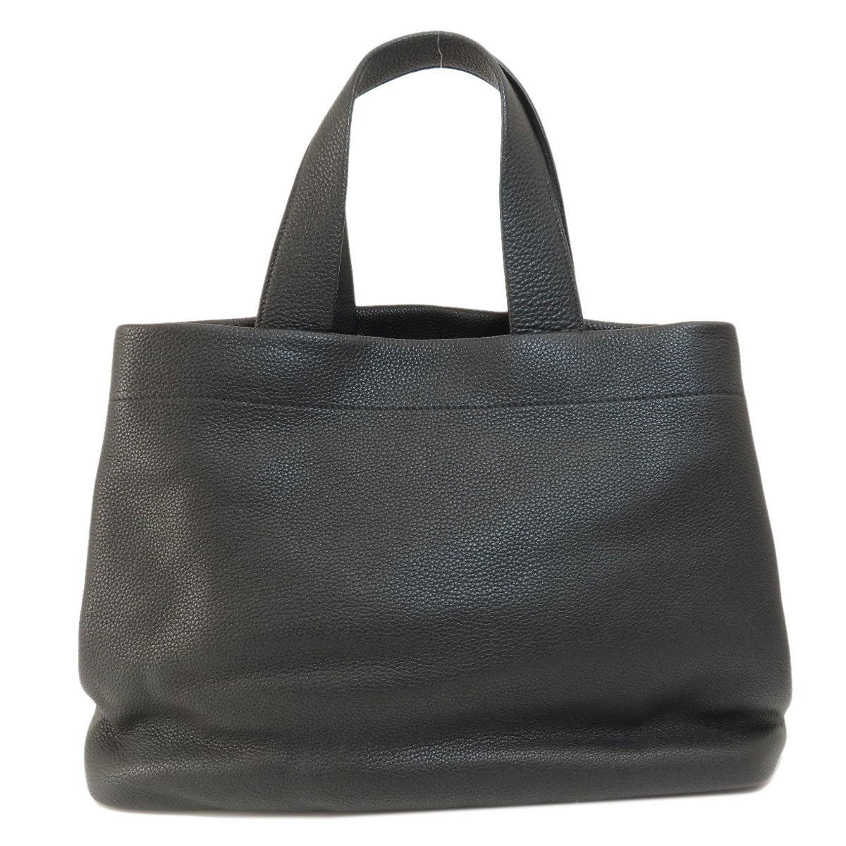 Prada Tote Bag Leather Black Logo Women
