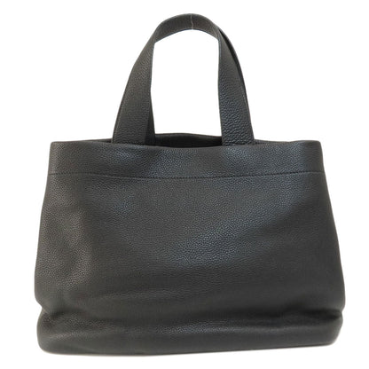 Prada Tote Bag Leather Black Logo Women