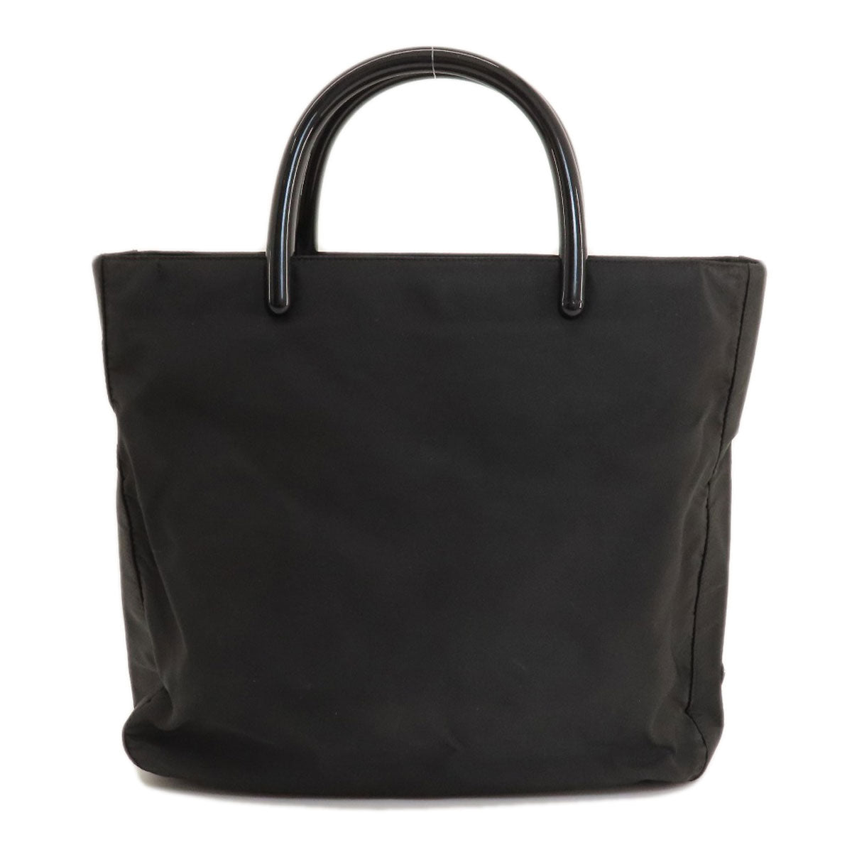 Prada Handbag Nylon Black Logometal Women