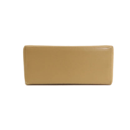 Salvatore Ferragamo Shoulder Bag Leather Beige Gancinimetal Women