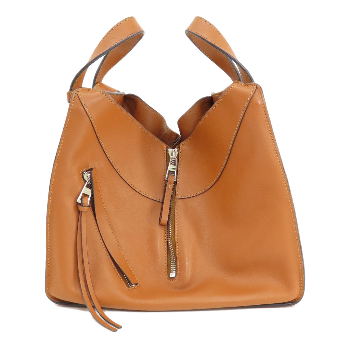 Loewe Handbag Calfskin Brown Hammock Small 2Way Women