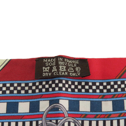 Hermes Scarf Silk Red Twilly Women
