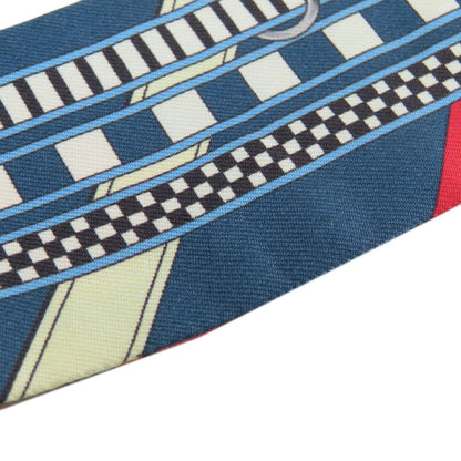 Hermes Scarf Silk Red Twilly Women