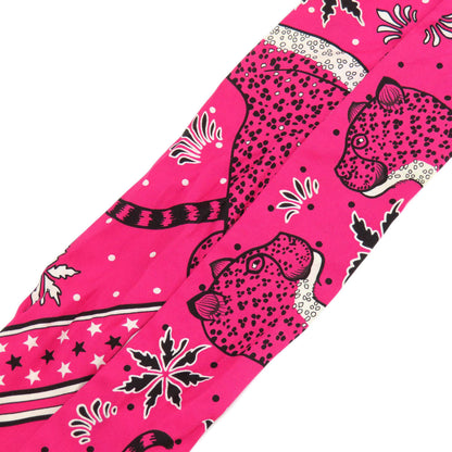 Hermes Scarf Silk Pink Twilly Women