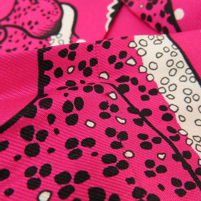 Hermes Scarf Silk Pink Twilly Women