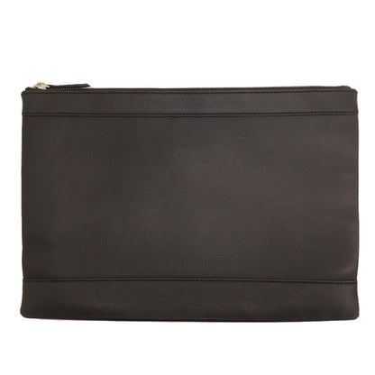 Balenciaga Clutch Bag 373834 Leather Black Logo Women