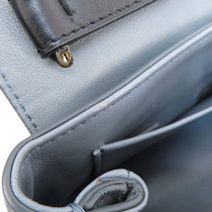 Chloe Handbag Leather Gray Penelope Mini 2Way Women