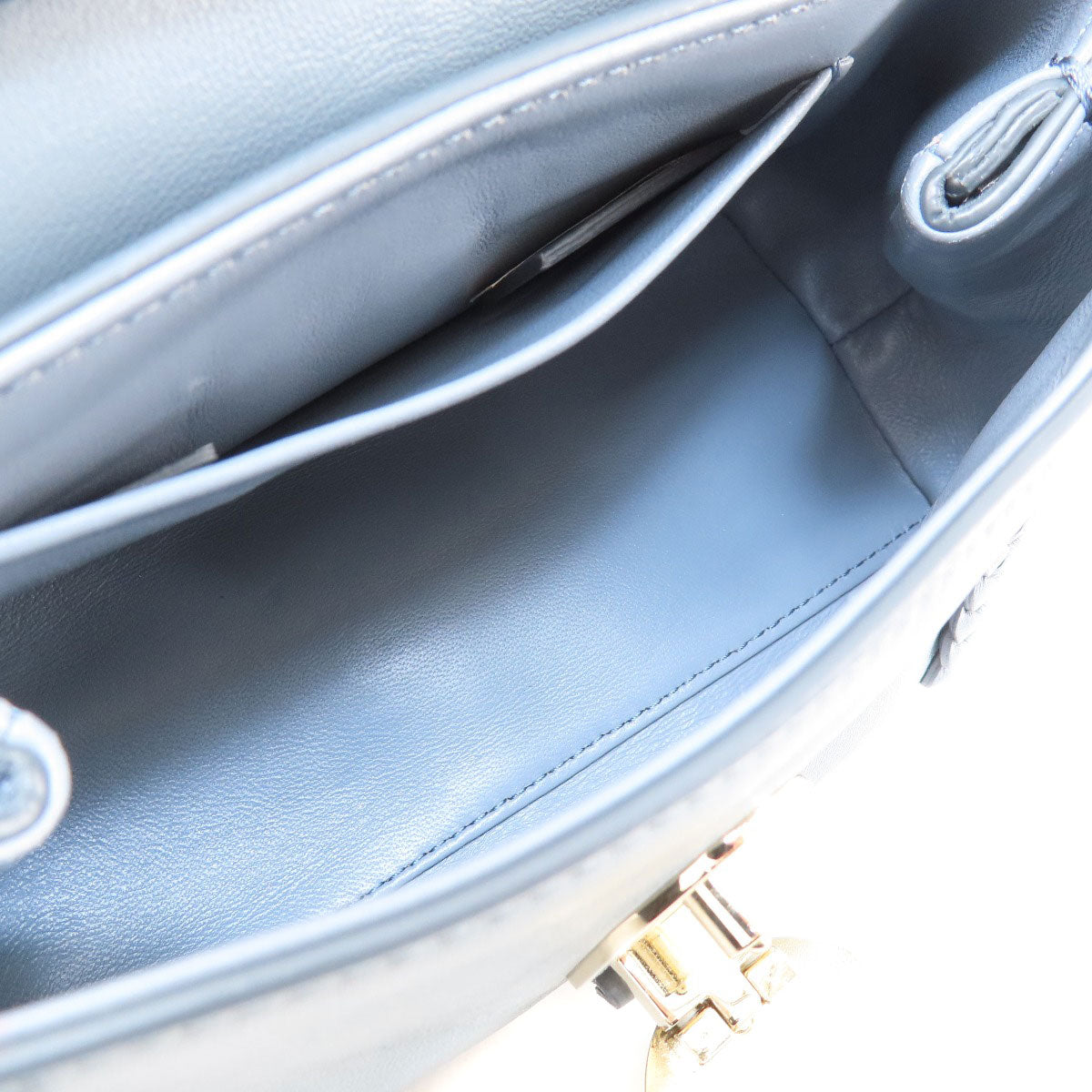 Chloe Handbag Leather Gray Penelope Mini 2Way Women